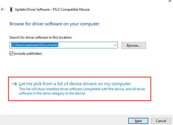 where is my mouse driver